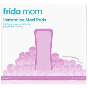 4 Postpartum Fridamom Ice Packs & 2 boxes of disposable nursing pads